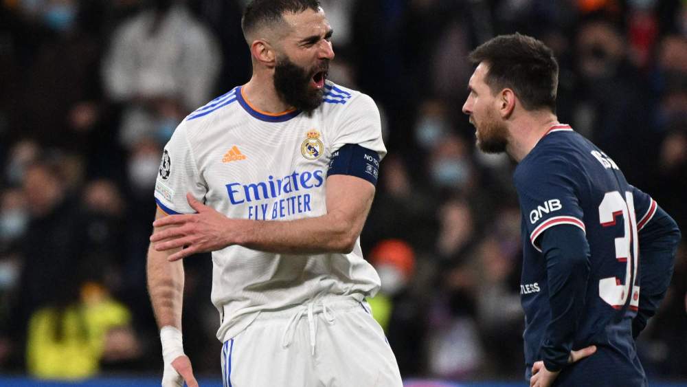 Karim Benzema, en un partido de Champions con el Real Madrid.