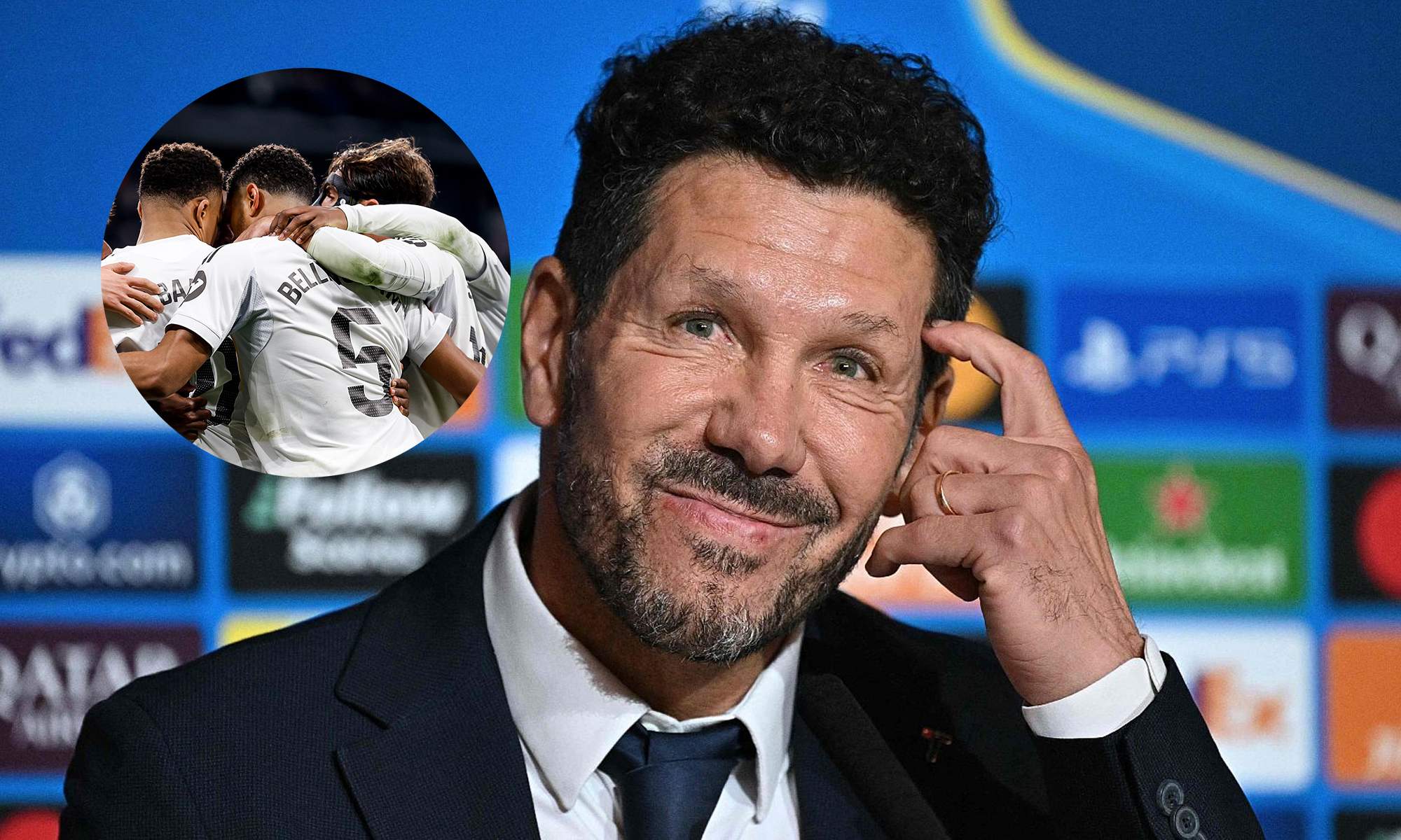 simeone jugadores realmadrid celebración