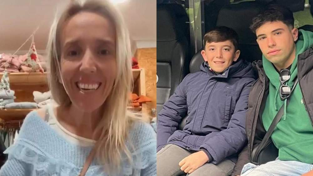 Cristina Álvarez, junto a su hijo Pepe y su sobrino Félix, todos, con su marido, fallecidos en el accidente de tren de Aldamuz.