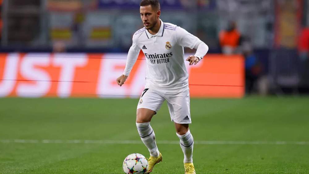 Eden Hazard, en un partido con el Real Madrid.