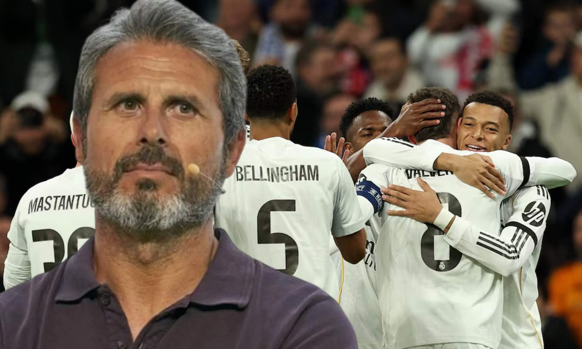 Rafael Alkorta ha valorado el nivel de Kylian Mbappé y de los futbolistas del Real Madrid tras el buen inicio de partido contra el Mónaco.