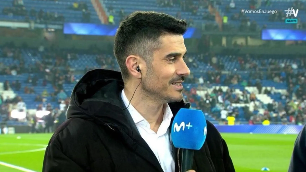 Álvaro Benito durante una de sus intervenciones en Movistar