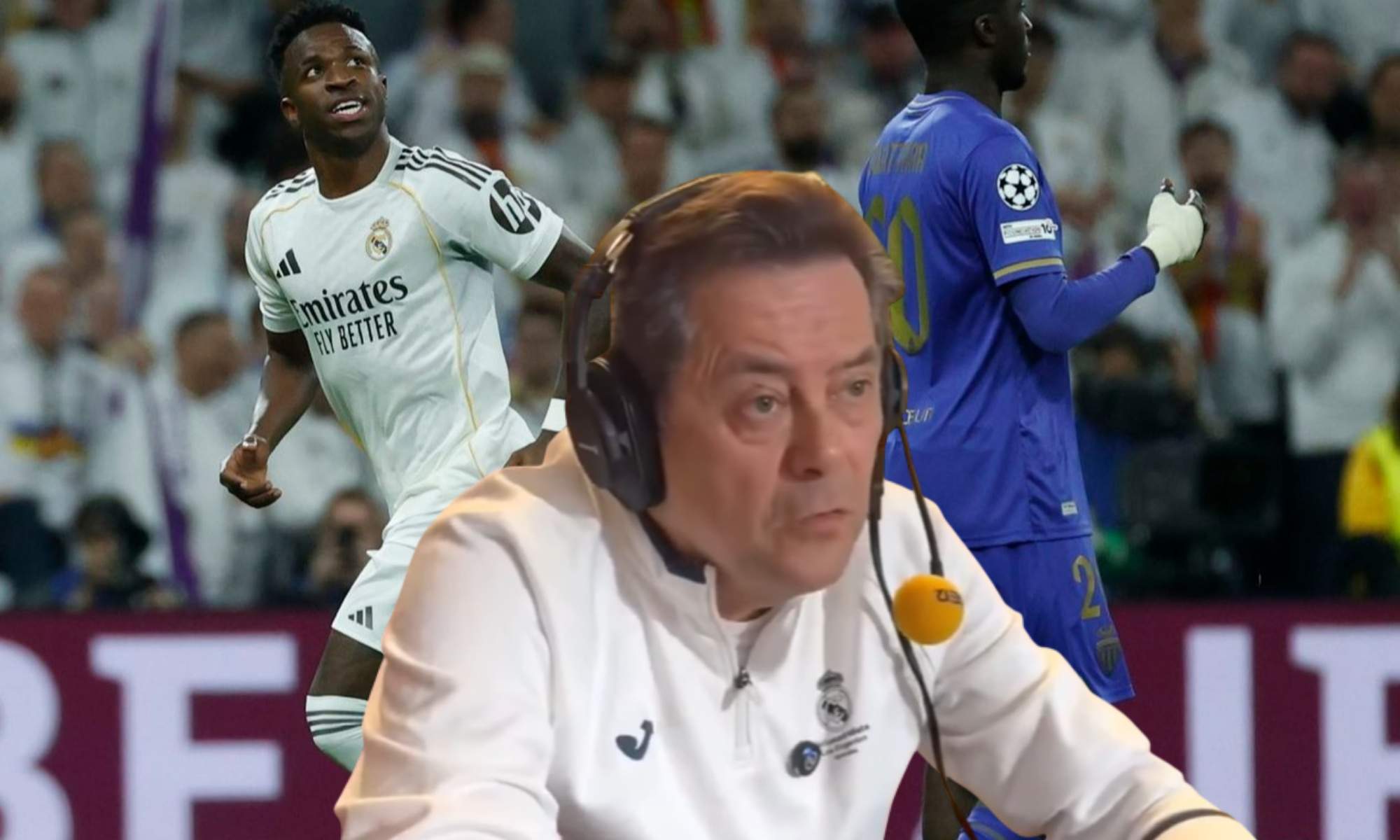 Roncero (60) no está contento con la celebración de Vinicius: "Hay una fractura con esa afición que le ha amado tanto"