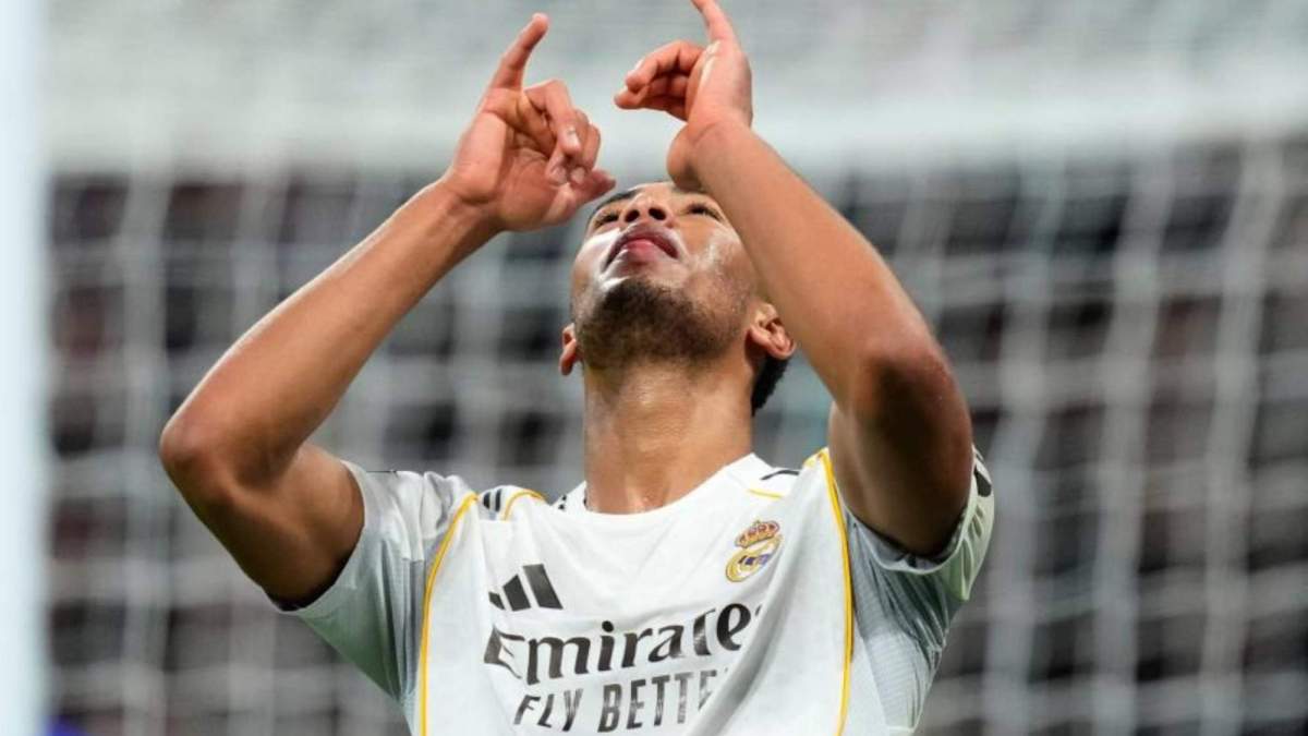 Bellingham celebrando su gol ante el AS Mónaco Bellingham celebrando su gol ante el AS Mónaco