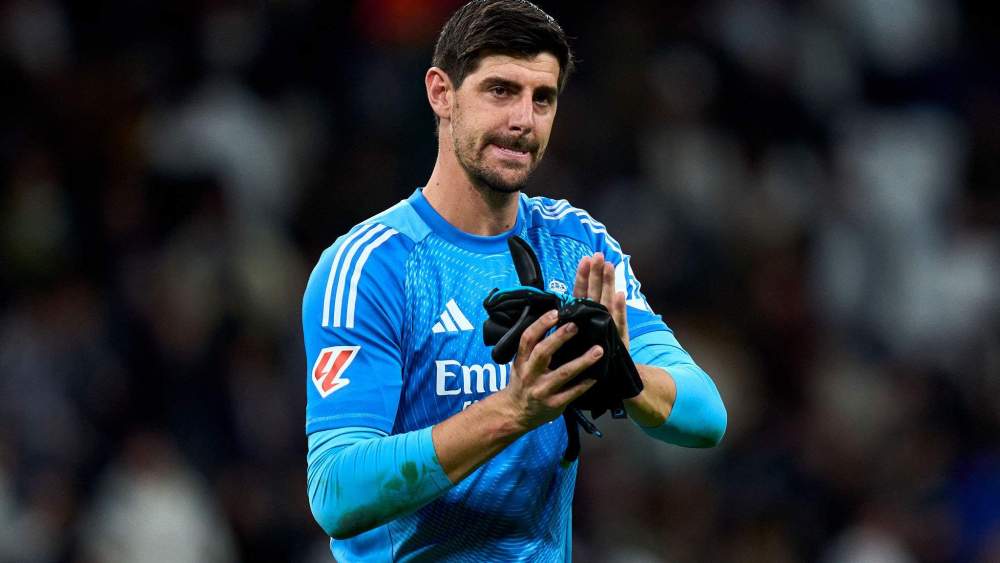 Thibaut Courtois después de jugar un partido con el Real Madrid. Thibaut Courtois después de jugar un partido con el Real Madrid.