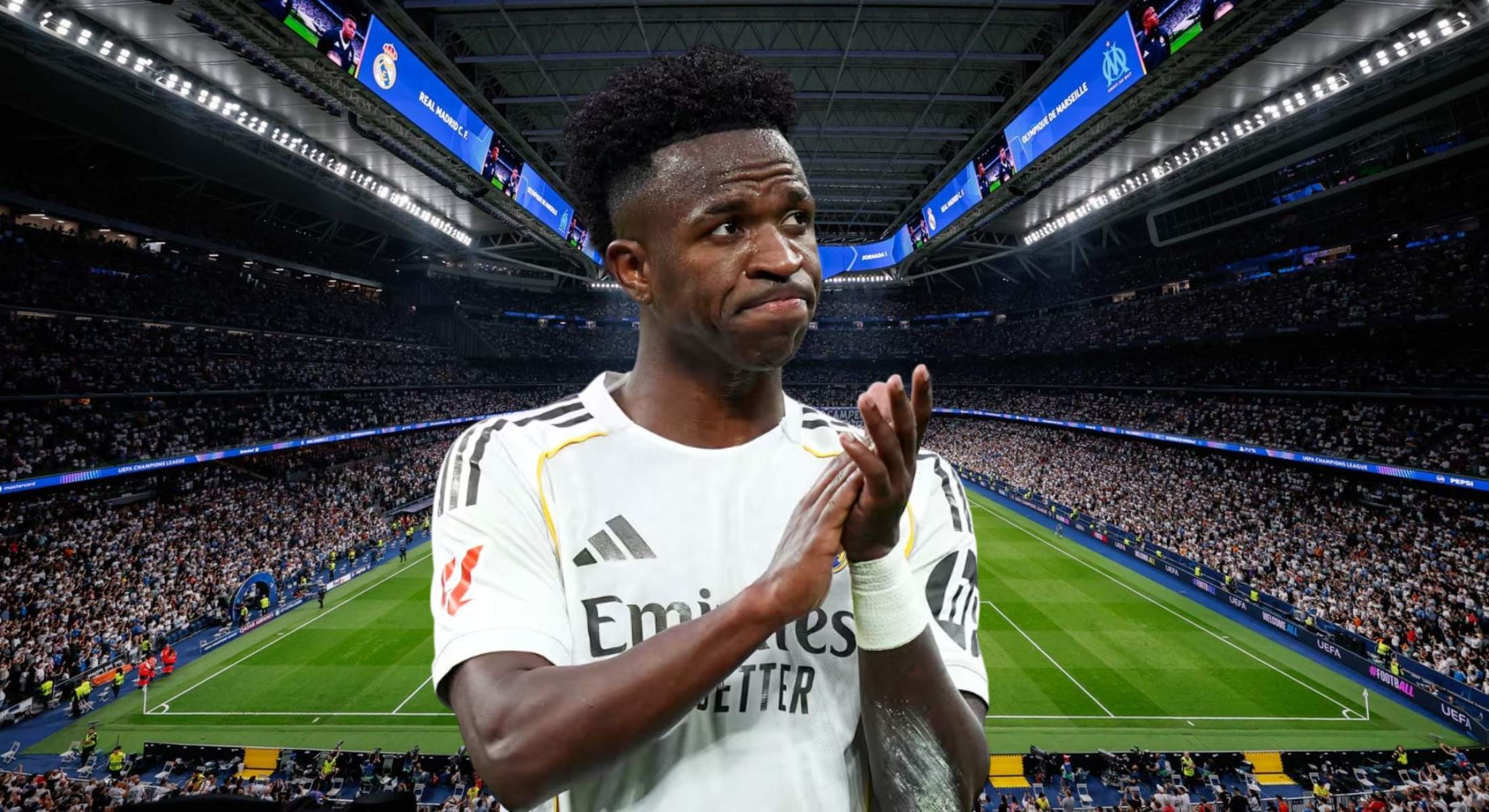 Críticas en Italia contra el Bernabéu por Vinicius