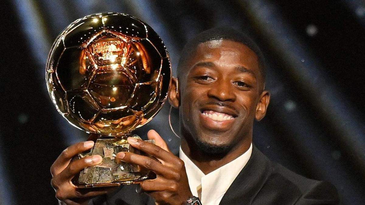 Dembélé con su Balón de Oro Dembélé con su Balón de Oro
