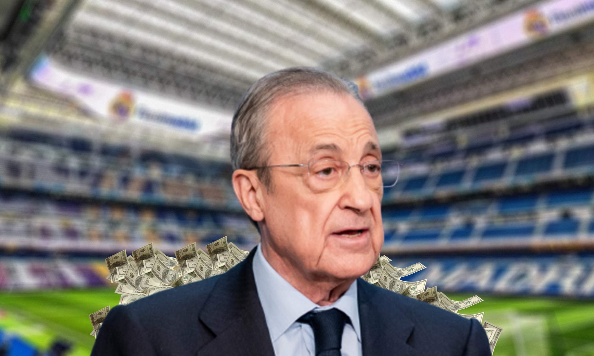 Florentino Pérez, dinero y el Santiago Bernabéu.