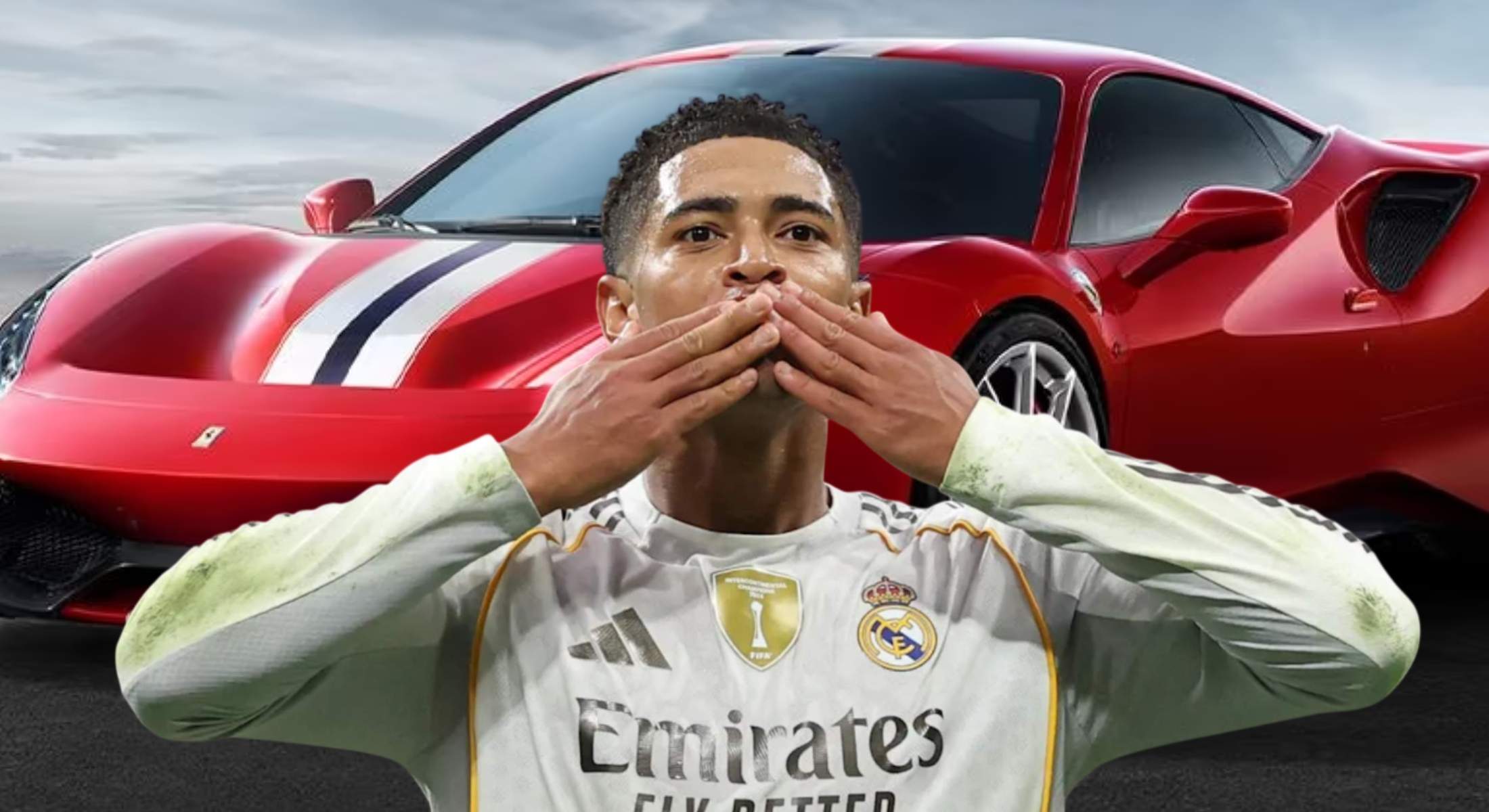 Bellingham tiene un garaje con cochazos, incluido un Ferrari