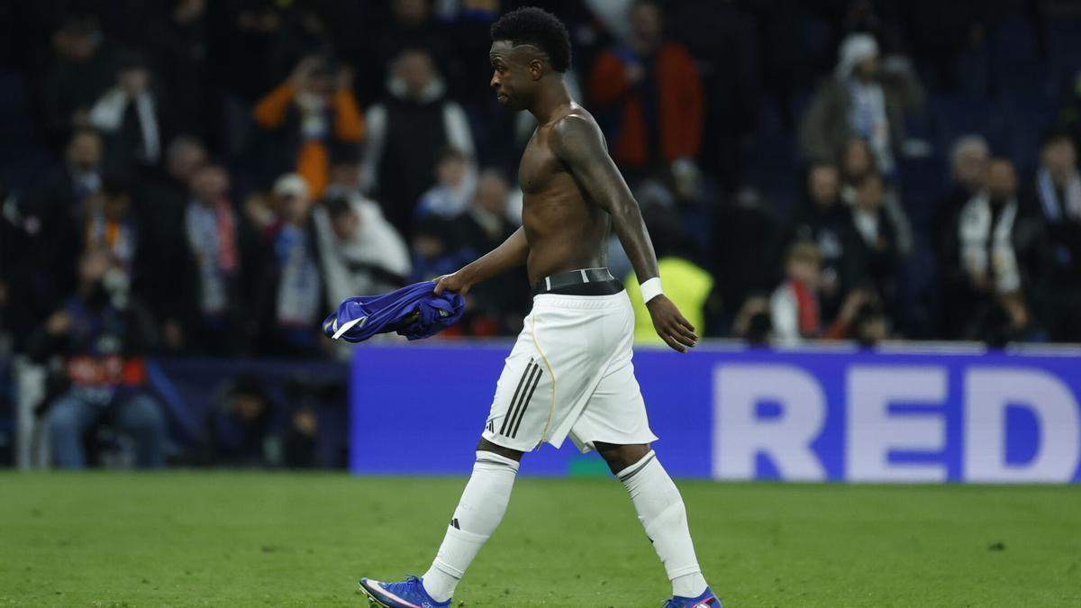 Vinicius tras el partido contra el AS Mónaco