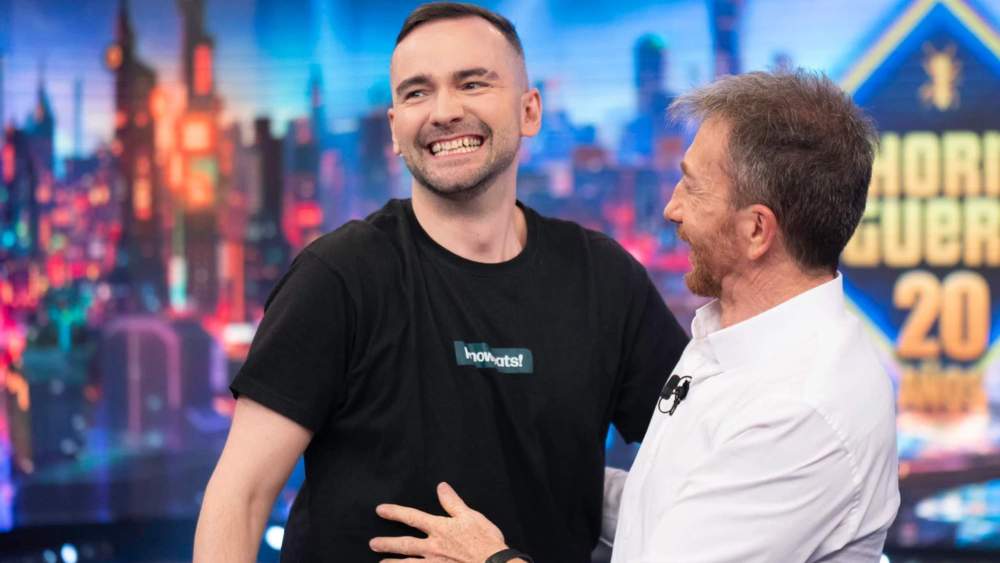 'El Xocas', con Pablo Motos, durante la entrevista que tuvo en el programa de Antena 3 este jueves.