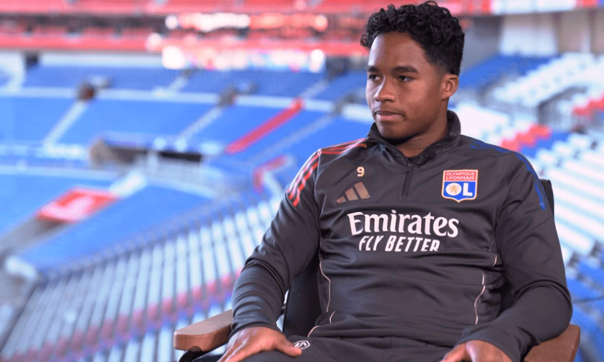 Endrick Felipe, en una entrevista reciente como jugador del Olympique de Lyon.