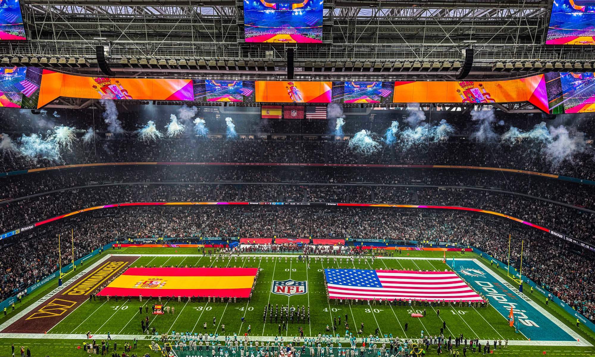 Confirmado, el Santiago Bernabéu acogerá otro partido de la NFL en 2026: esperan vender 83.186 entradas