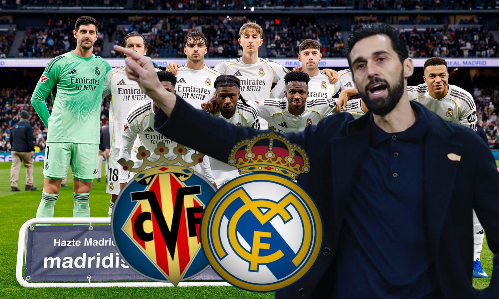 Álvaro Arbeloa apenas modifica la alineación con respecto a hace cuatro días para buscar la victoria en La Cerámica frente al Villarreal, que es el tercer clasificado de la Liga.