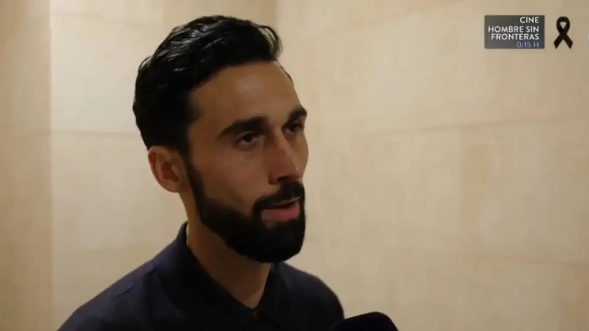 Arbeloa atendiendo a RMTV después de la victoria frente al Villarreal