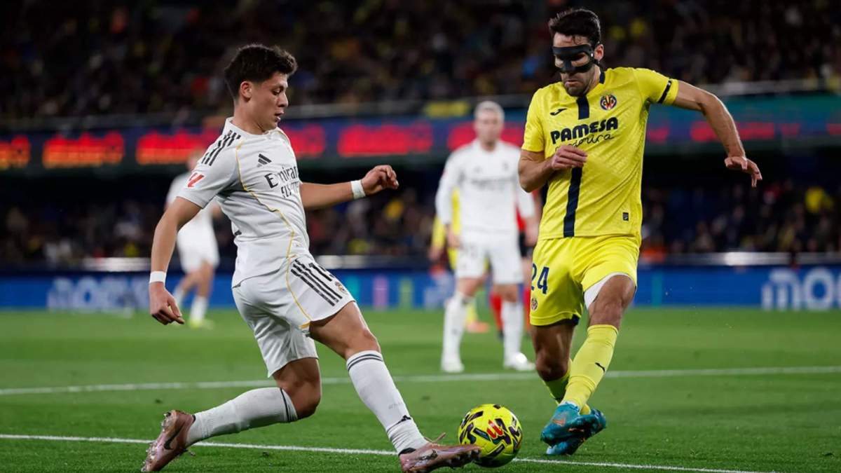 Arda Güler en el partido frente al Villarreal