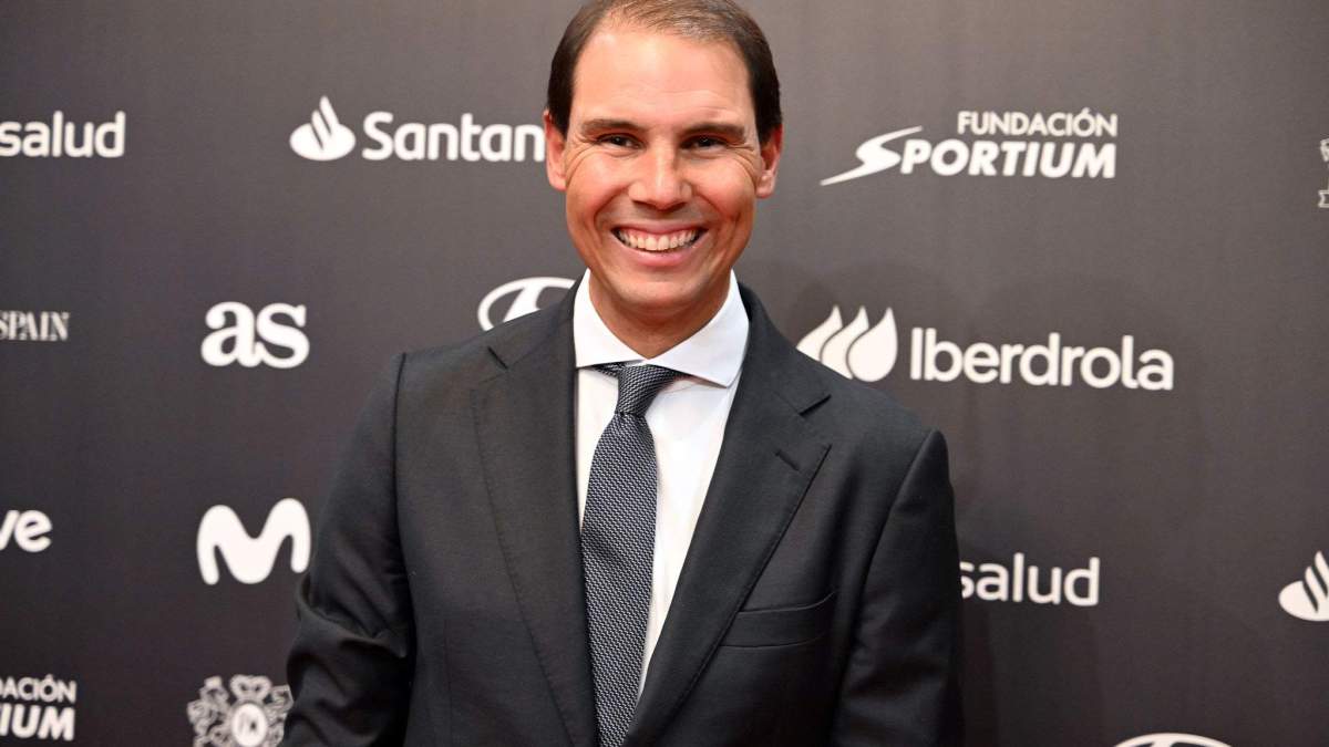 Rafa Nadal en un acto publicitario.