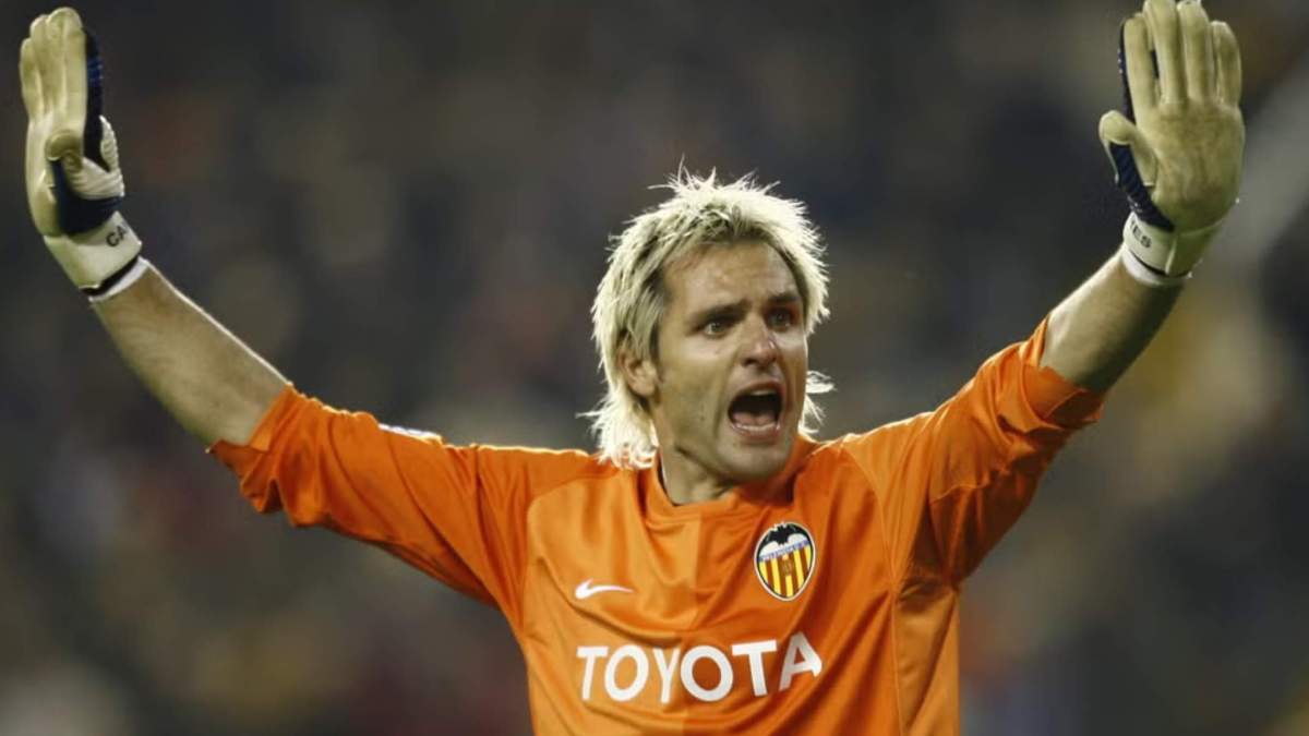 Cañizares en su etapa de portero del Valencia