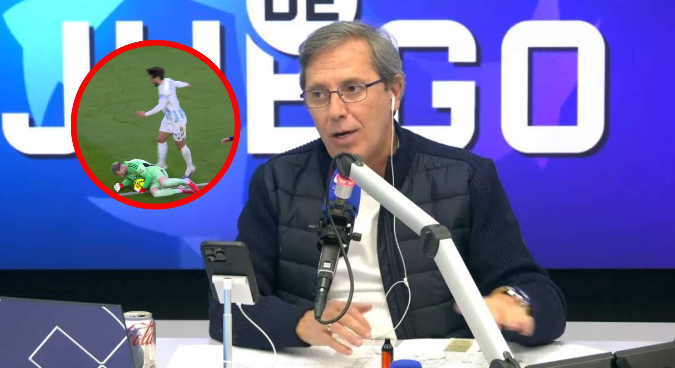 Paco González sobre la amarilla de Aaron Escandell