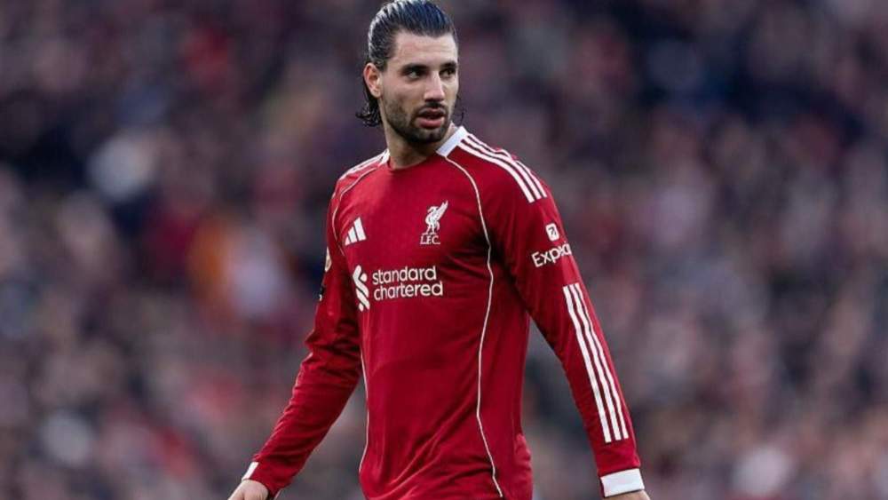 Dominik Szoboszlai, en un partido con el Liverpool durante este curso.