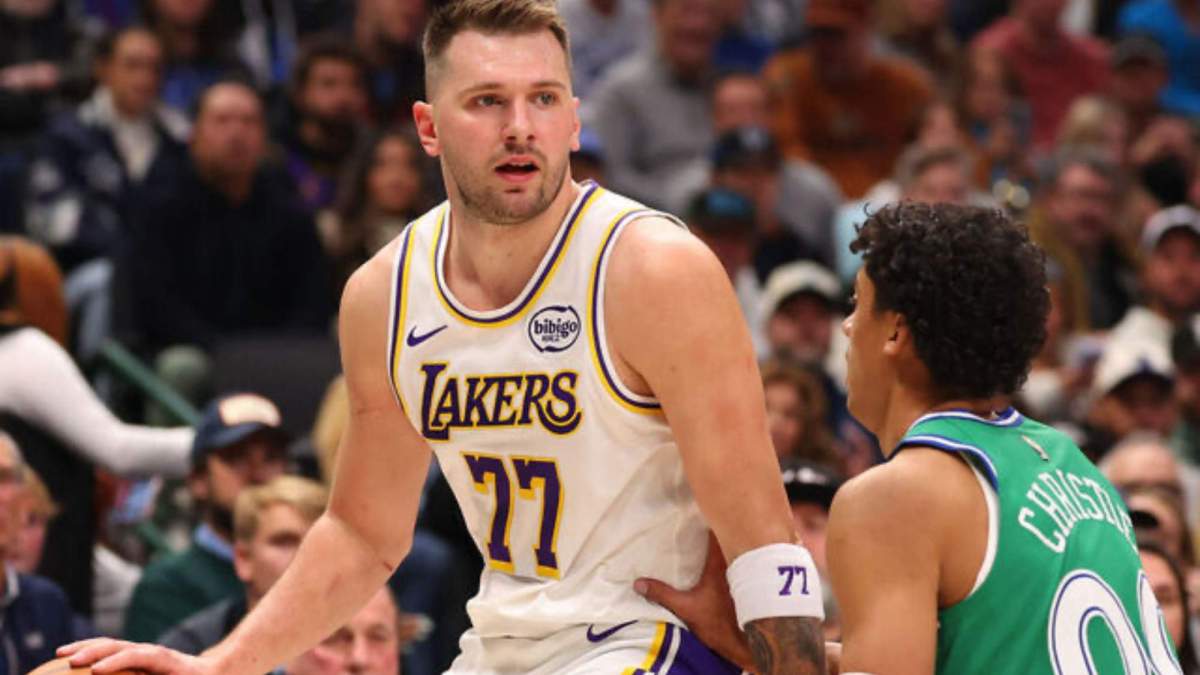 Luka Doncic, en el partido del sábado pasado entre los Dallas Mavericks y los Ángeles Lakers.