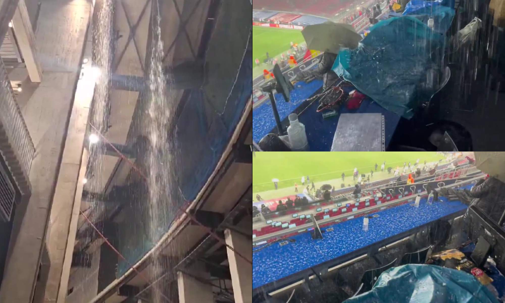 Marcos López, periodista, asegura que nunca se había mojado tanto en el Camp Nou