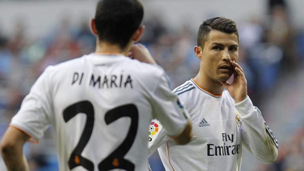 Ángel di María y Cristiano Ronaldo, durante un partido del Real Madrid. Ángel di María y Cristiano Ronaldo, durante un partido del Real Madrid.