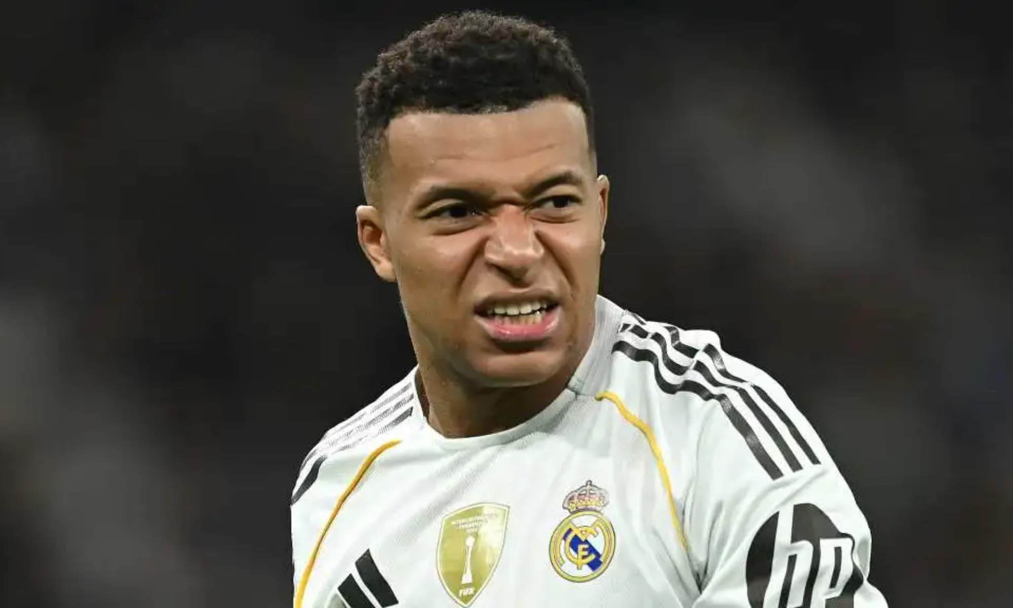 Kylian Mbappé, durante un partido de esta temporada con el Real Madrid.