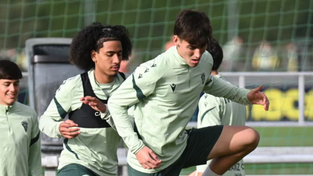 Héctor González durante una sesión de entrenamiento.