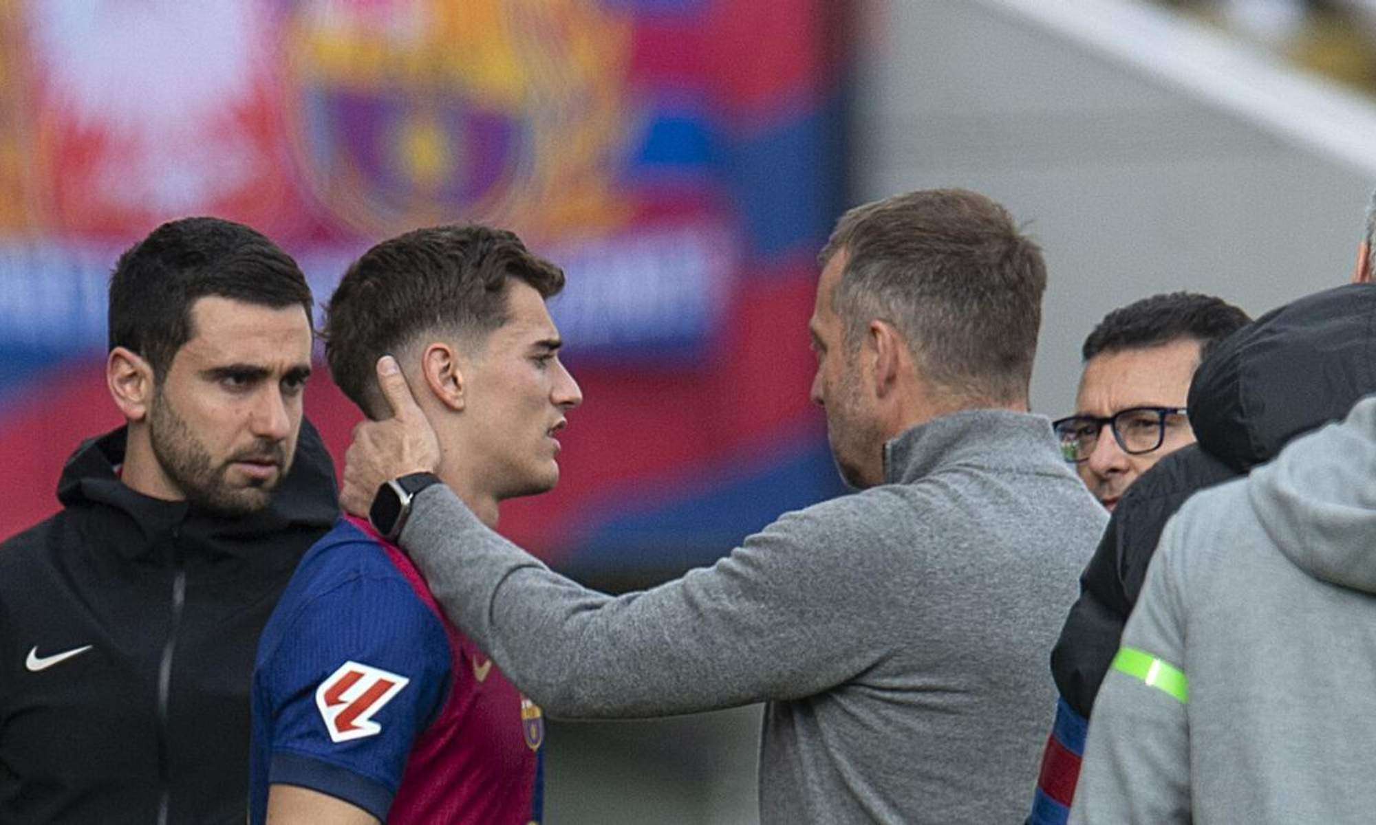 Gavi, enfadado con Flick por no darle protagonismo a Dro Fernández