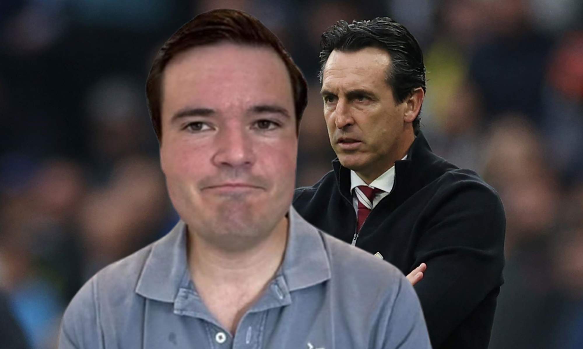 Ramón Álvarez de Mon y una foto de Unai Emery en un partido. 