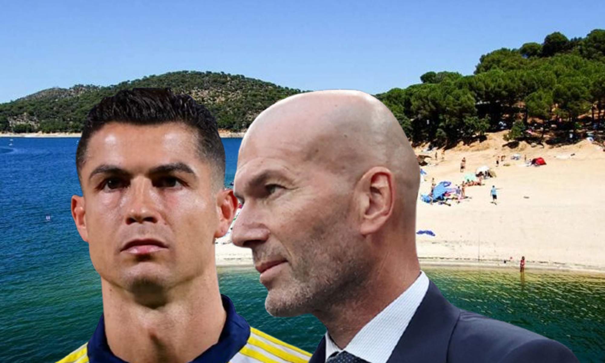 Zinedine Zidane, Cristiano Ronaldo y una playa de Madrid.