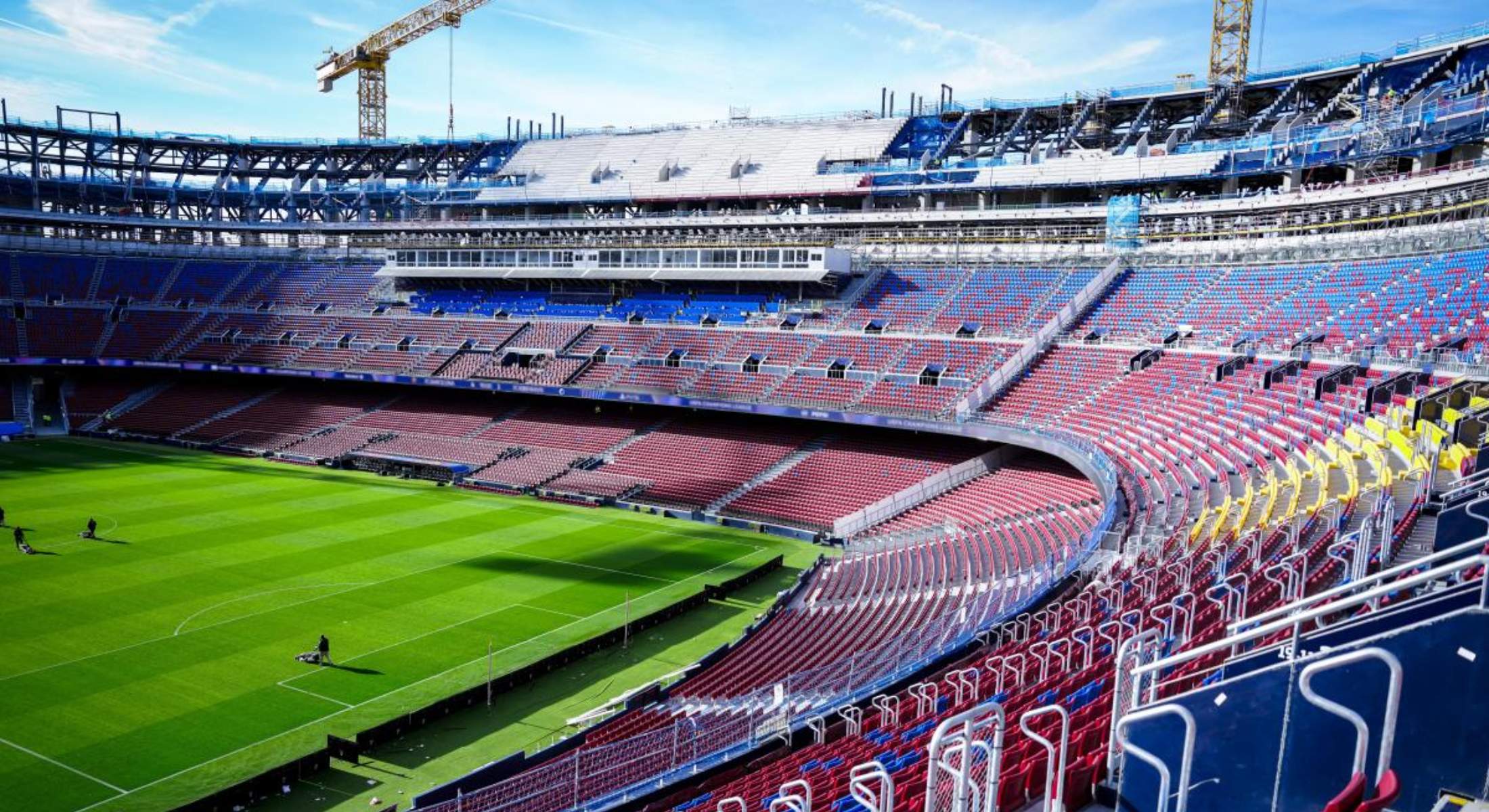 Laporta quiere sacar dinero con las obras del Camp Nou Laporta quiere sacar dinero con las obras del Camp Nou