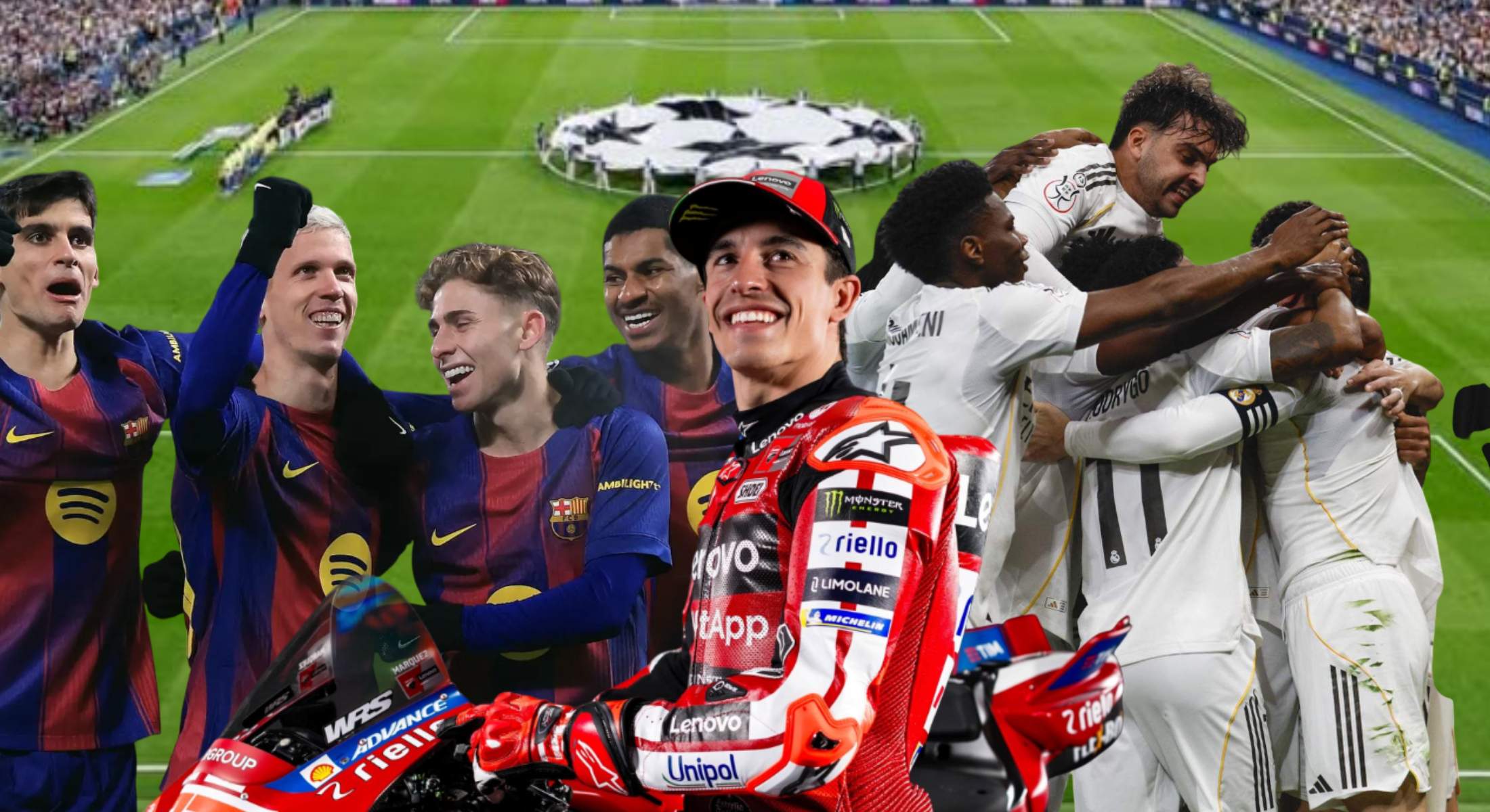 Marc Márquez es del Barcelona pero envidia al Real Madrid