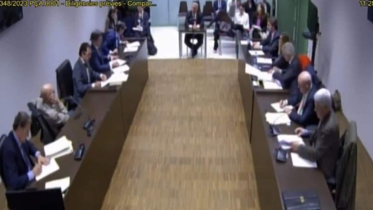 Laporta compareciendo por el 'Caso Negreira'