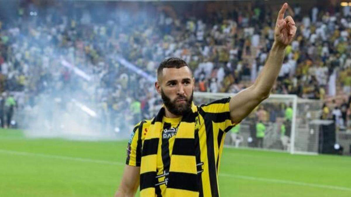 Benzema en su etapa con el Al Ittihad