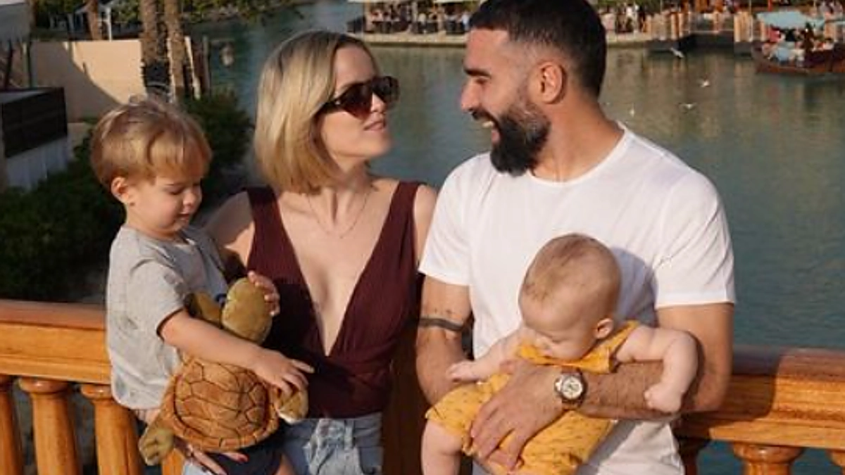 Carvajal junto a su familia