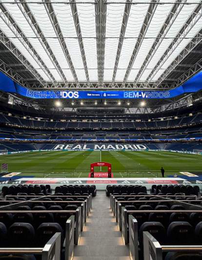 Estadio Santiago Bernabéu en el día de hoy. 