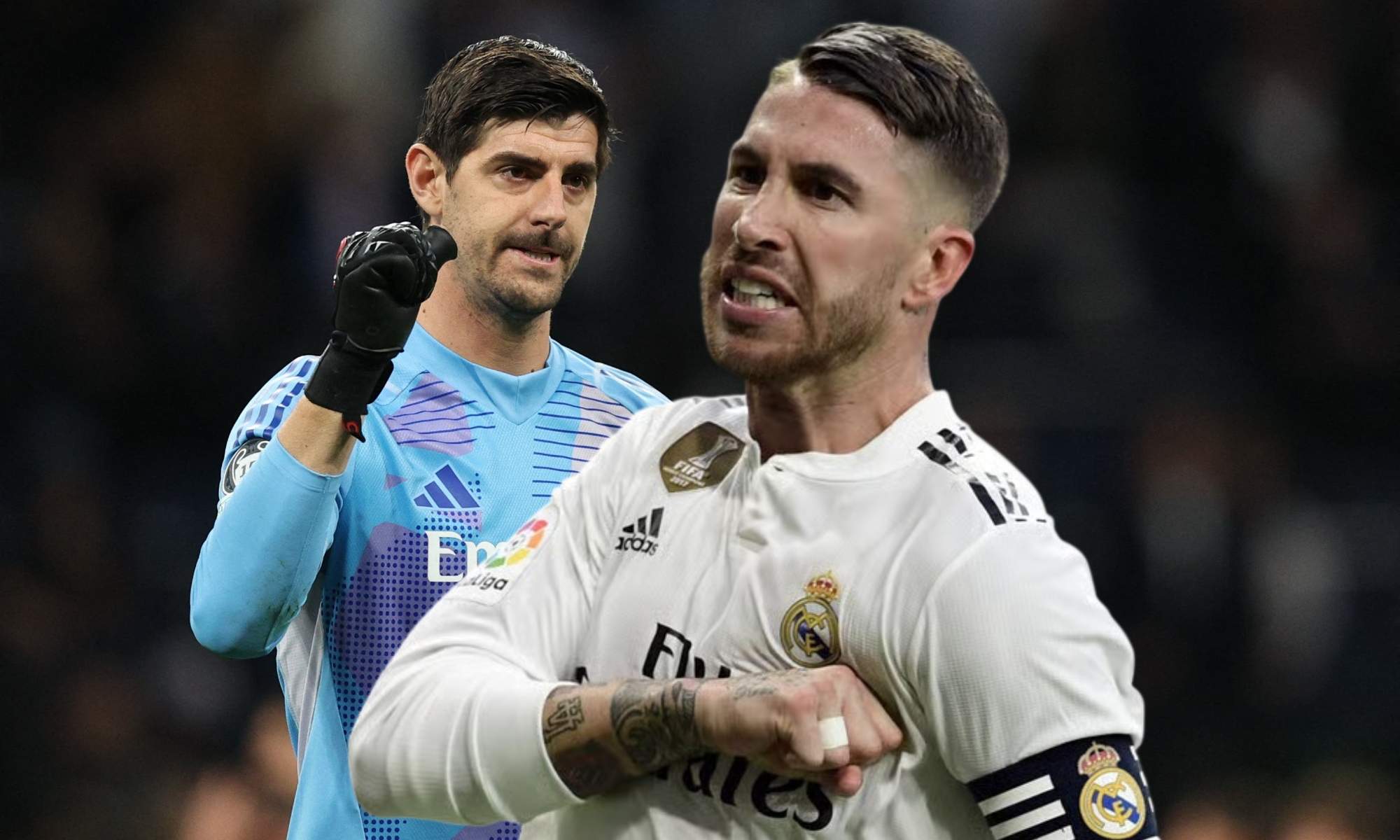 Courtois desvela un episodio que tuvo con Sergio Ramos cuando llegó al Real Madrid