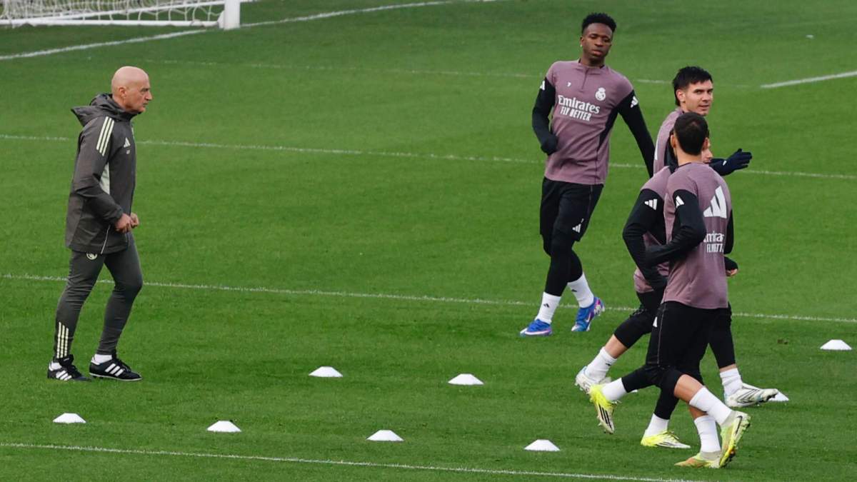 Antonio Pintus, en un entrenamiento reciente con el Real Madrid en Valdebebas. Antonio Pintus, en un entrenamiento reciente con el Real Madrid en Valdebebas.