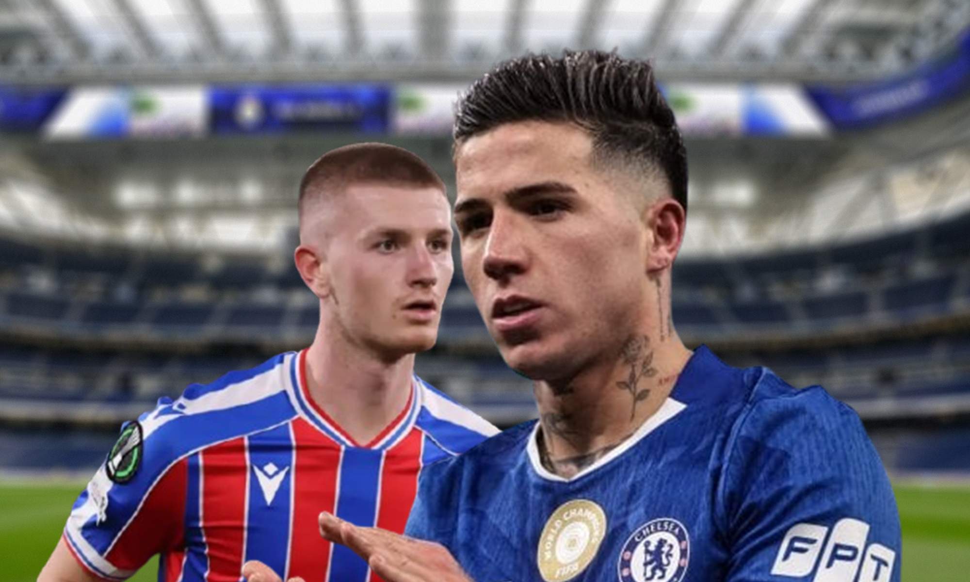 Enzo Fernández, Adam Wharton y el Santiago Bernabéu.