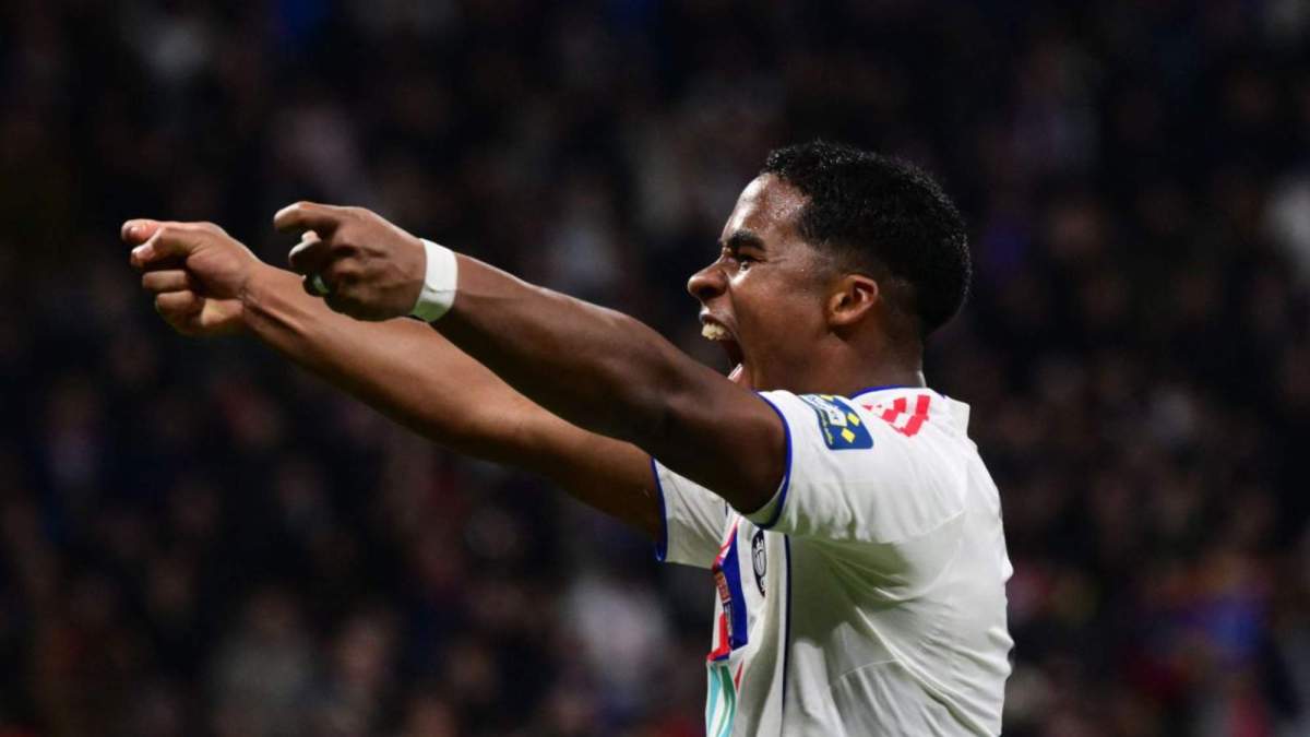 Endrick Felipe, celebrando un gol reciente con el Olympique de Lyon. Endrick Felipe, celebrando un gol reciente con el Olympique de Lyon.