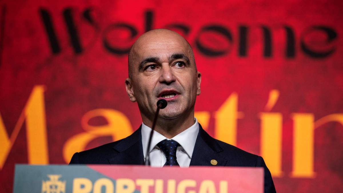 Roberto Martínez en su presentación como seleccionador portugués
