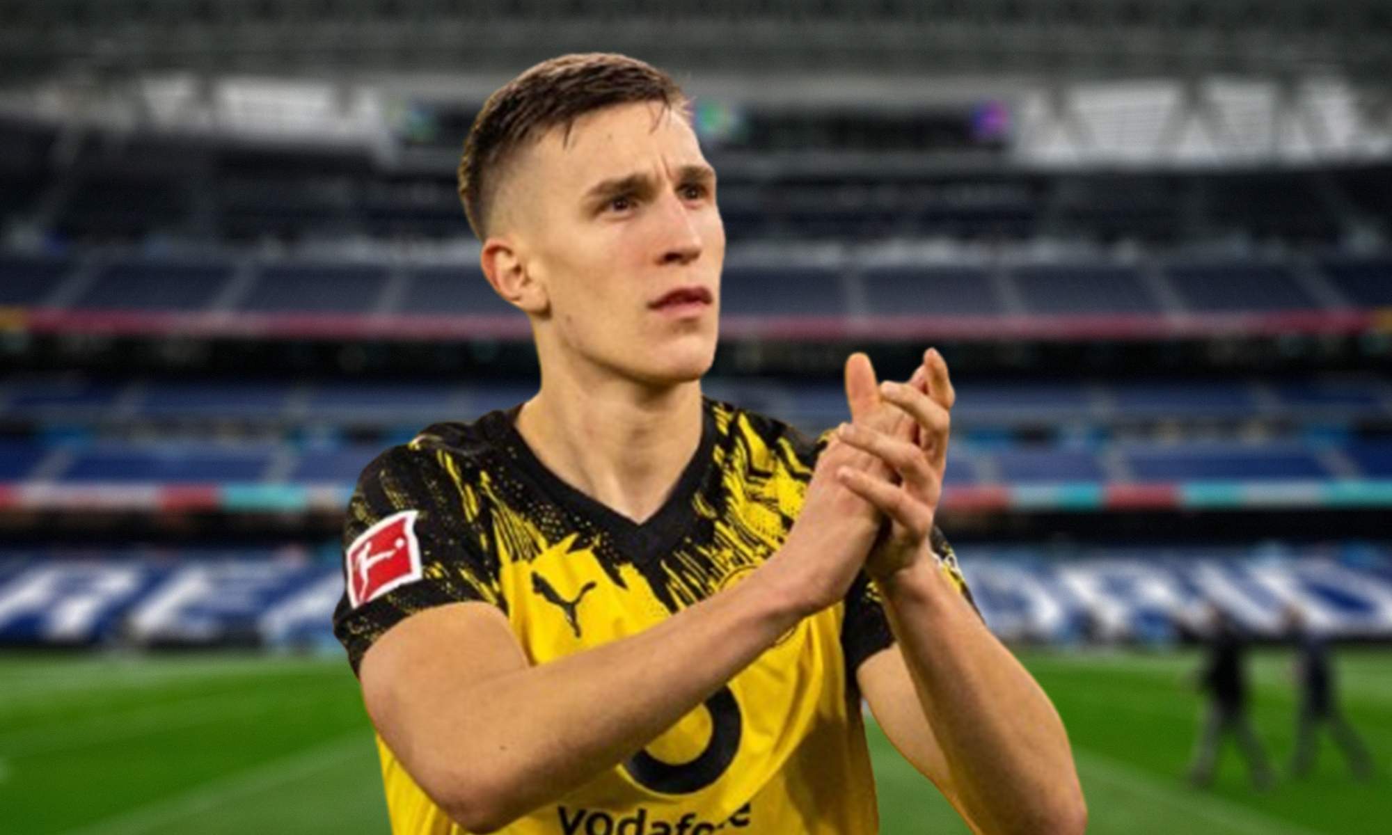 Nico Schlotterbeck, la camiseta del Borussia Dortmund y el Santiago Bernabéu.