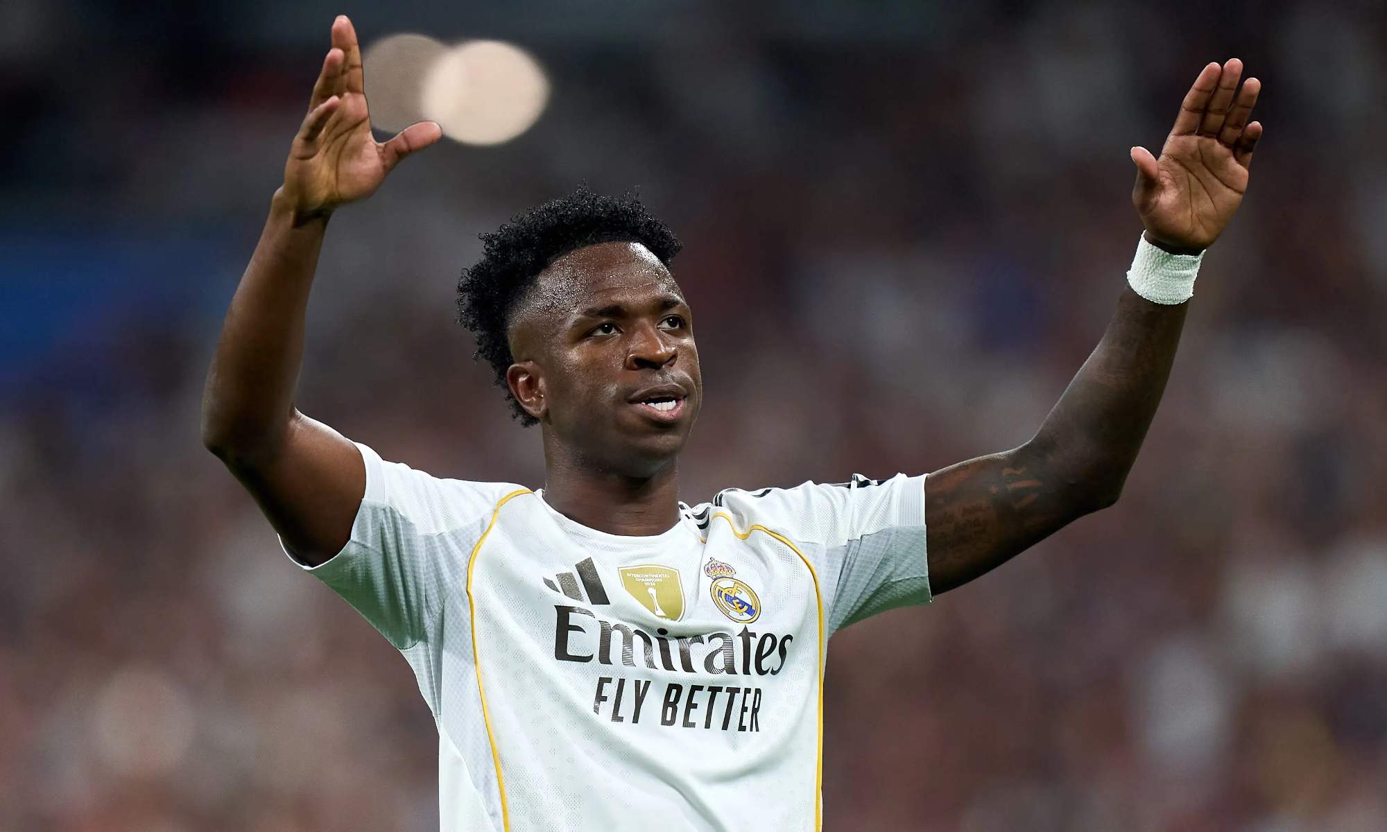 Vinicius Junior, en un partido con el Real Madrid durante esta temporada. Vinicius Junior, en un partido con el Real Madrid durante esta temporada.