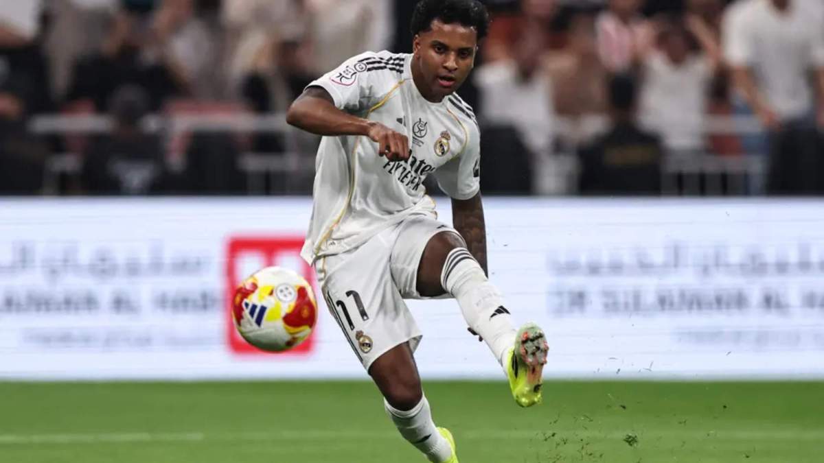 Rodrygo Goes, durante un partido de esta temporada con el Real Madrid. Rodrygo Goes, durante un partido de esta temporada con el Real Madrid.