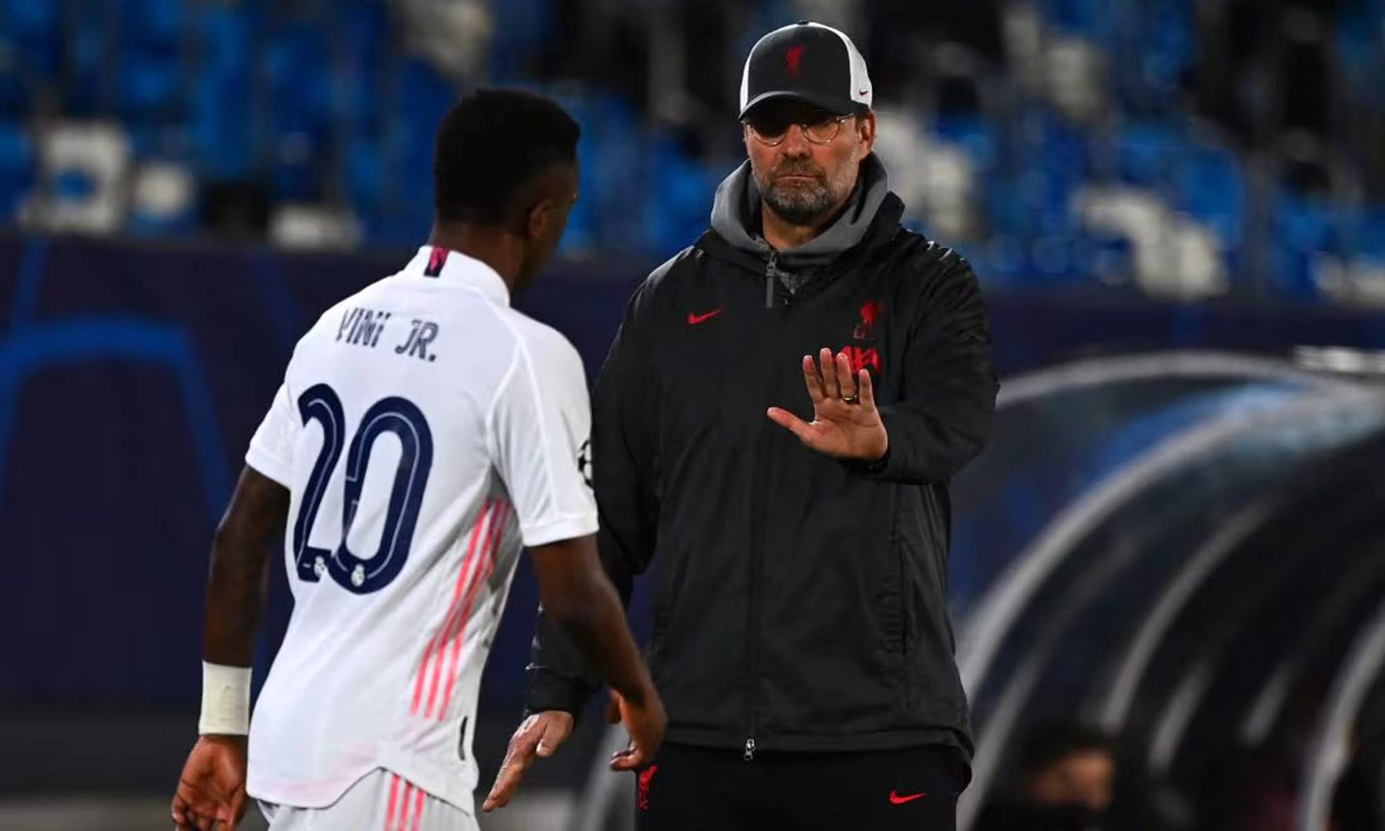 Vinícius Júnior y Jurgen Klopp.
