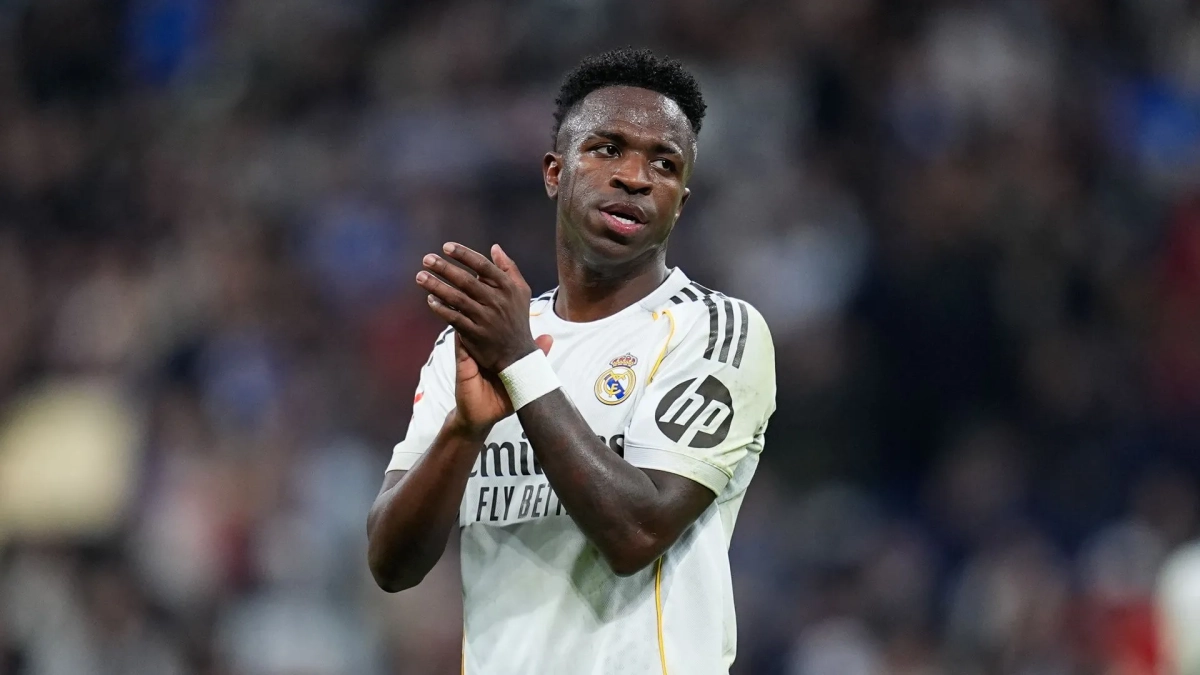 Vinicius durante un partido de esta temporada