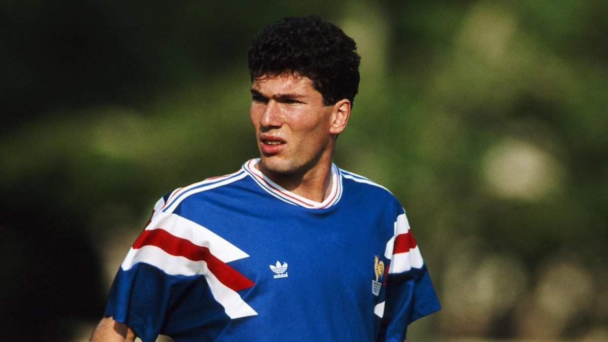 Zidane de joven con la selección francesa