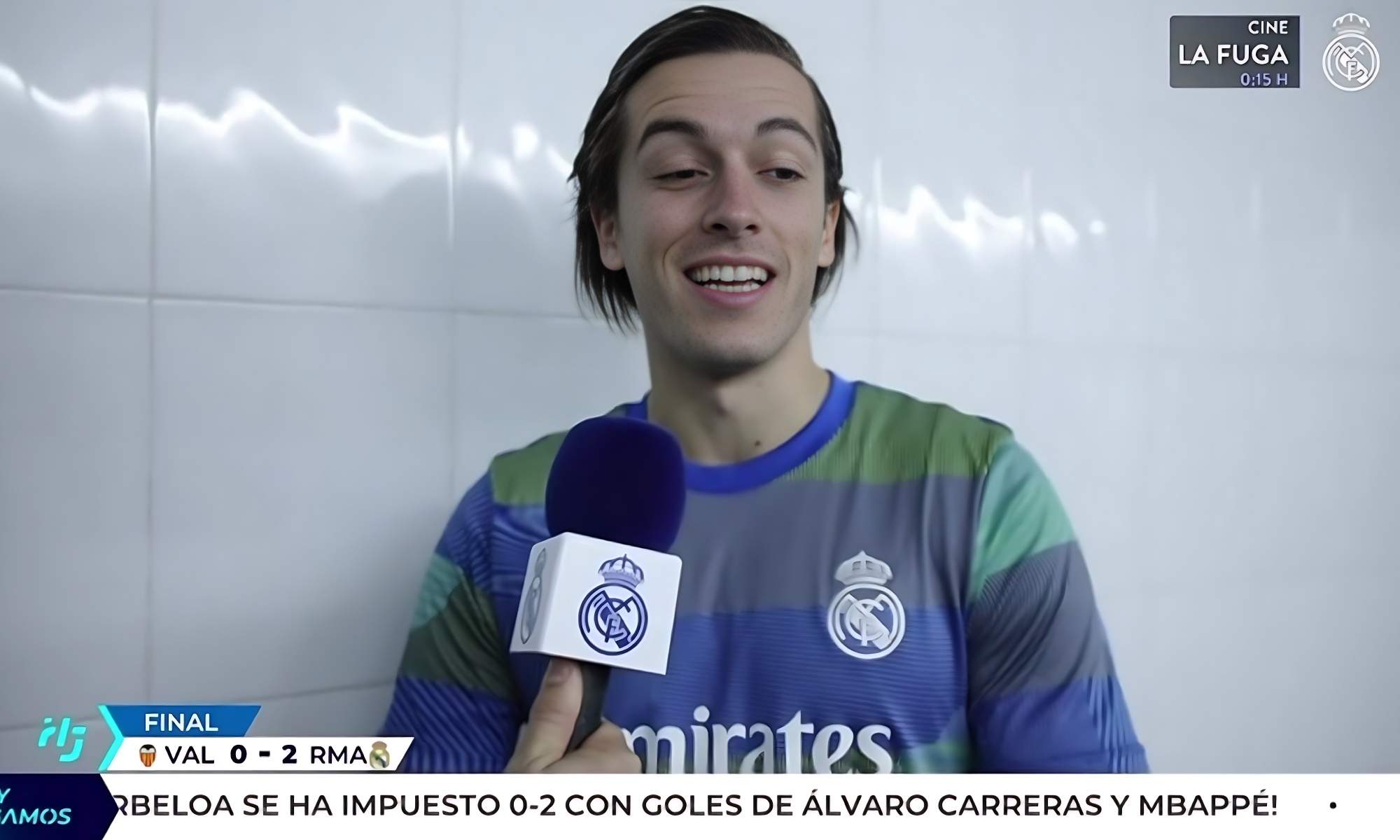 Álvaro Carreras reconoce su sorpresa por marcar: "No salgo pensando en eso"